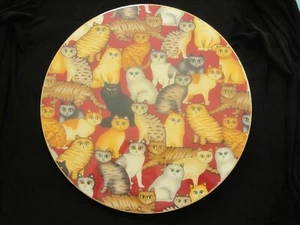 MAMAZOOKA DESIGNS Lazy Susan CAT'S MEOW 15" Diameter Turntable EUC Discontinued - Picture 1 of 10