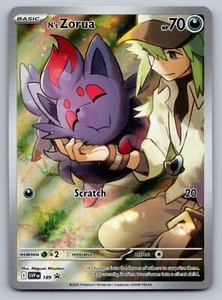 Pokemon TCG N's Zorua SVP 189 Journey Together ETB Black Star Promo Card - NM - Picture 1 of 2