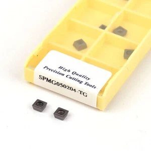 10PCS SPMG050204-TG CNC Lathe Carbide U Drill Insert For SP 2D/3D/4D/5D U-drill - Picture 1 of 3