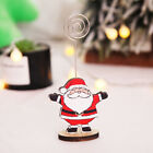 4pcs Xmas Place Card Holders Wood Name Photo Clip Stands