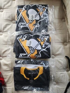 CAMISETA DE HOCKEY ADIDAS AUTÉNTICA CASERA emitida por el equipo Pittsburgh Penguins 54 nueva con etiquetas - Imagen 1 de 13