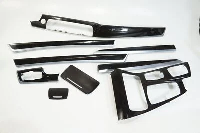 BMW F10 535I 528I 550I TABLERO PUERTA CONSOLA MADERA OSCURA ESTILO MOLDURAS JUEGO DE 9 2011-2013 Foto 1 de 4