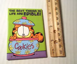 Garfield Cat In Cookie Jat Ata Boy LRG Fridge Magnet Vintage - Picture 1 of 2