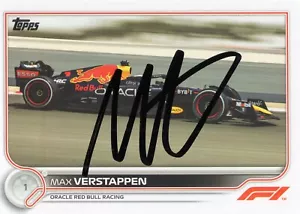 Max Verstappen signed autographed 2022 Topps Card Red Bull F1 JSA COA proof - Picture 1 of 4
