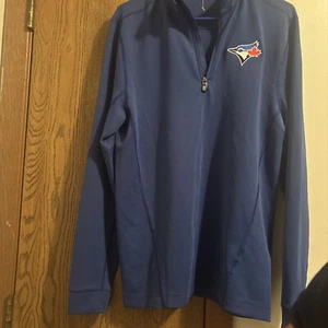 Cutter And Buck Toronto Blue Jay 1/4 Zip Pullover - Picture 1 of 2