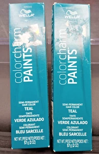 (2 Pack) Wella Color Charm - Paints Semi Permanent Hair Color - Teal - 2 Oz Ea. - Picture 1 of 5
