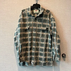 Levi's Azteken Flanell Hemd kariert Knopfleiste Langarm Western Herren XL - Bild 1 von 10