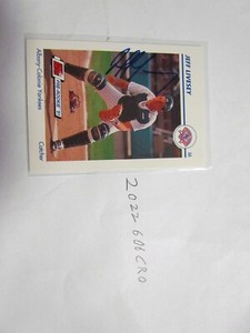 1991 Impel Jeff Livesey signed Baseball Card