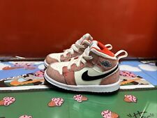 Nike Jordan 1 MID SE (TD) Shoes Toddler Kids SZ 6C Team Orange DV1340-800 NWB