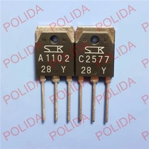 1 PAAR oder 2 STCK. Transistor SANKEN AUF 3P 2SA1102/2SC2577 A1102/C2577 - Bild 1 von 1