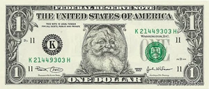The Santa Claus U.S. $1 Dollar Bill Money "Santa Dollar" item Real Cash - Picture 1 of 7