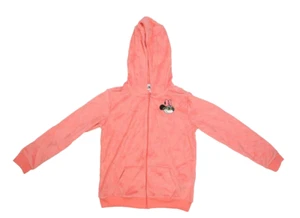 Disney Minnie Mouse Burnout Zip Hoodie Pink Full Zip Sunglasses Youth Girl 11/12 - Picture 1 of 8