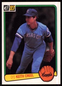 1983 Donruss Keith Creel Rookie Kansas City Royals #574