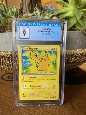 Pokémon TCG Pikachu XY Base 42/146 - Lego Movie Exclusive PSA CGC 9 Graded Mint! - Image 1 of 2