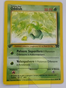 Oddish ® Rocket 63/82 ® Comune ® Pokemon ® 1ª EDIZIONE Italiano ® Good - Bild 1 von 2