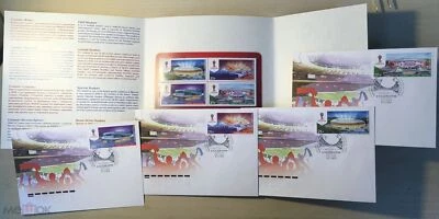 OZ0394 2015 RUSSIA FOOTBALL WORLD CUP RUSSIA 2018 STADIUMS BOOKLET SET+4FDC 2 - Image 1 of 3
