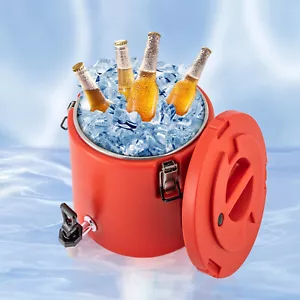 15L Isolierter Thermo Heiß und Kalt Getränkespender Kaffee Tee Getränke Servierer - Bild 1 von 22