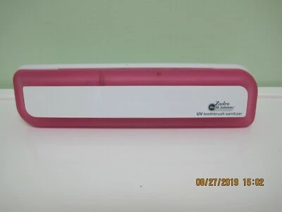 Zadro health solutions, UV toothbrush sanitizer Have 2  (white on white) & pink - Image 1 of 2
