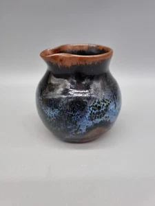 A Vintage Studio Pottery Squat Bulbous Jug / Vessel, Impressed Makers Mark. - Picture 1 of 11