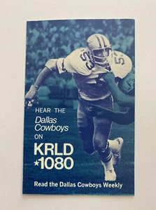 NFL 1978 DALLAS COWBOYS Football Schedule KRLD / JACK IN THE BOX Bob Breunig - Picture 1 of 2
