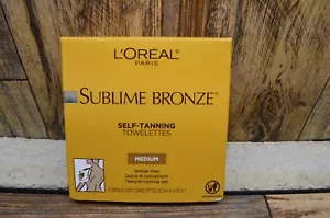 L’Oréal Paris Sublime Bronze Self-Tanning Towelettes - MEDIUM - 6 Single Wipes - Picture 1 of 2