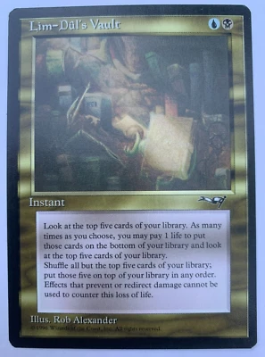 LIM-DUL'S VAULT - MAGIC THE GATHERING - ALLIANCES - UNCOMMON - Image 1 of 2