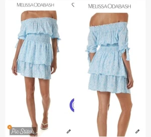 Melissa Odabash Camilla Amalfi Celeste kurzes Kleid Gr. M - Bild 1 von 8