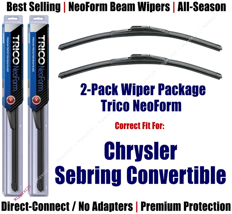 Limpiaparabrisas NeoForm Super Premium 2pk apto para Chrysler Sebring 1996 - 16210x2 Foto 1 de 1