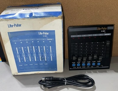 Lite-Puter C-601 Control Console with Original Box & Cord - Untested - Image 1 of 4