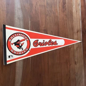 Vintage MLB 1970er 1980er Baltimore Orioles Full Size Wimpel neuwertig Man Cave - Bild 1 von 10
