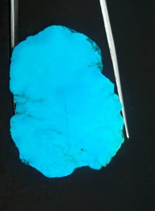 Piedra preciosa suelta azul turquesa rodaja áspera 82,5 quilates tamaño libre - Imagen 1 de 5