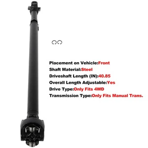 Conjunto de eje de transmisión delantero para Jeep TJ, Wrangler 1998-2002 manual 938-079 - Imagen 1 de 8