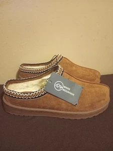 White Mountain Women Clogs Size 9 shoes sandals Chestnut Wool Sherpa ugg - Picture 1 of 5