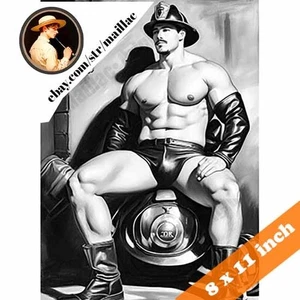 Handsome muscular fireman Beefcake - Gay Homoerotic - 2167 - Picture 1 of 2