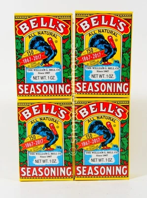 4 Bell's All Natural SALT FREE Seasoning Poultry Pork Fish 1 ounce 07/24/2026 - Image 1 of 4