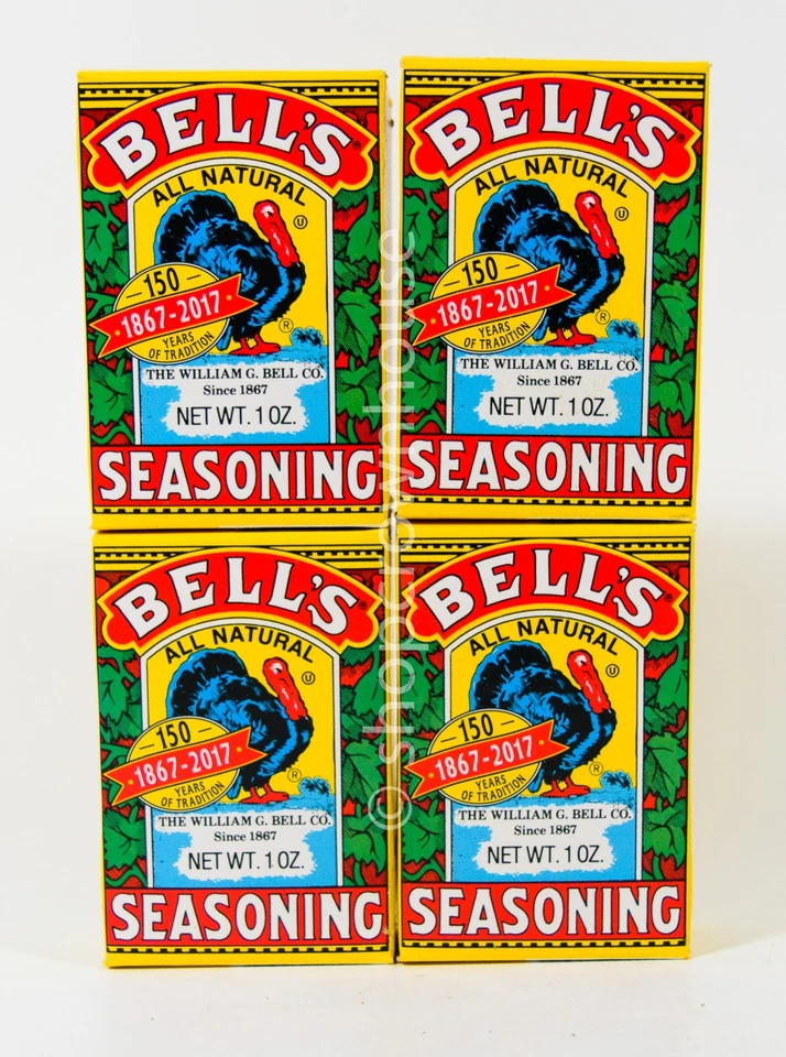 Bell's All Natural Salt Poultry Turkey Seasoning 1oz 3 Boxes 11/ 2019