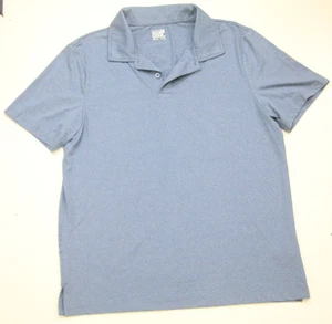 32 Degrees Cool Blue Polo Shirt Short Sleeve Large Poly Spandex Mans Top 1-886 - Picture 1 of 4