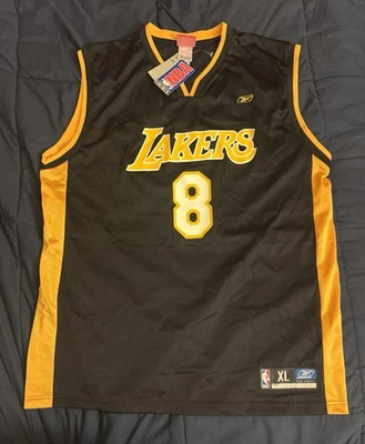 Camiseta deportiva vintage 2000 NBA Kobe Bryant Los Angeles Lakers negra XL Reebok Foto 1 de 4