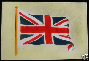 Glass Magic lantern slide BRITISH MARKETING BOARD UNION JACK C1920  - Picture 1 of 2