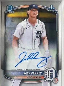 2025 Bowman Chrome JACK PENNEY 1st Bowman auto autograph Detroit Tigers - Picture 1 of 1