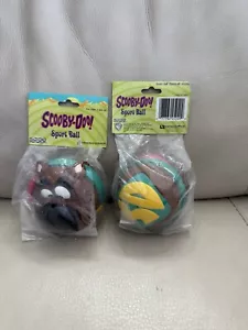 Cartoon Network Scooby Doo Sport Ball Nuevo de Lote Antiguo Difícil Juego de 2 - Imagen 1 de 6