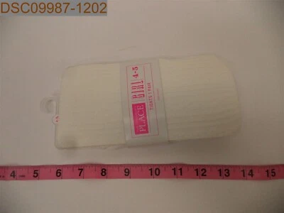 The Children's Place Girl's Tights, 1 Pair, Size 4-5, Simply White, 193511878661 - Image 1 of 4