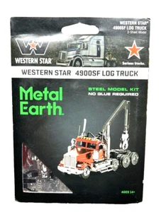 Metal Earth Wetern Star 4900SF Log Truck 3D Model Kit NEW Serious Trucks - Picture 1 of 5
