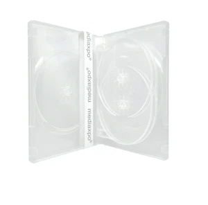 DVD Replacement cases clear 6 Disc | Standard 22mm | Six Disc Transparent - Picture 1 of 3