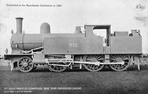 POSTCARD - LONDON & NORTH WESTERN RAILWAY - 8 WHEELED COMPOUN PASSENGER ENGINE - Picture 1 of 2