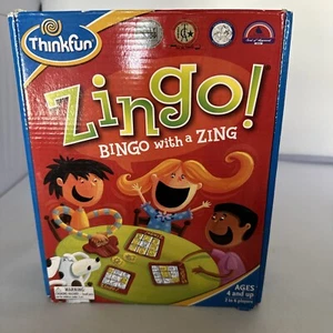 THINK FUN ZINGO Bingo with a Zing - Think Fun Game Ages 4+ Complete - Picture 1 of 4