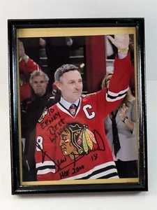 Denis Savard Autographed Framed Photo Chicago Blackhawks HOF 2000 - Picture 1 of 5
