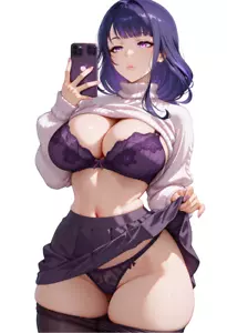 Raiden Shogun Genshin Impact Waifu Weatherproof Anime Sticker 6" Car Decal - Picture 1 of 1