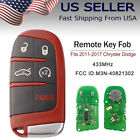 Red Replacement Smart Remote Key Fob 433 MHz for Chrysler 300 Dodge M3N-40821302