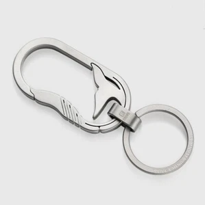 1PC Titanium Alloy Keychain Key Pendant Backpack Pendant Car Keyring EDC Tools - Picture 1 of 12